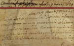 Angrela's baptism record seen here is made up of two images. The top is index image 033 and the bottom is register image 413, which can be found in the Sciacca Register titled 'St. Vito Baptisms 1588-1905; Baptisms 2, 1624-1633; 1634-1642' on the Agrigento Archives website.
