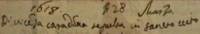 Vincenzo's burial record seen here is made up of two sections of register image 032 from the Sciacca Register titled 'Matrix Deceased 1606-1906; Deceased 1, 1606-1637; St. Vito' on the Agrigento Archives website.