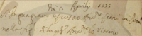 Their marriage record seen here is register image 052. An index image does not exist. This image was found in the Sciacca Register titled 'Marriage Matrix 1568-1902; Marriages 1, 1568-1639; 1568-1582 (1-128)' on the Agrigento Archives website.